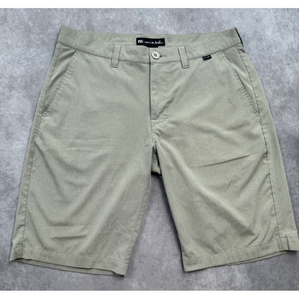 Travis Matthew Men's Sz 32 Golf Shorts‎ Khaki Texture Classic  Stretch